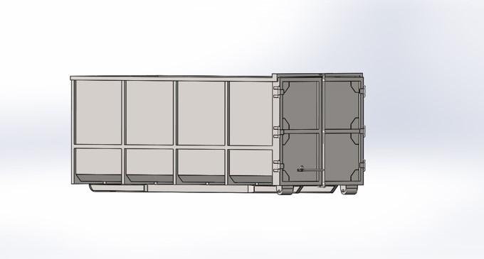 Чертеж металлического контейнера V-30 STANDART-2