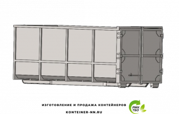 Металлический контейнер 37м3 Standart-1 для мусора